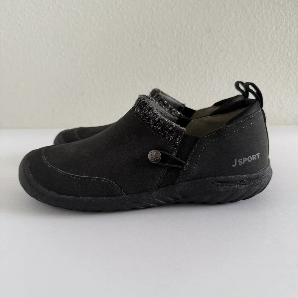 JSport Womens 7 Alice Fur Winter Memory Foam Slip On Shoes